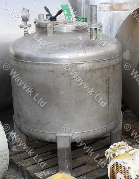 11000 Litres Stainless Steel Pressure / Vacuum Vessels